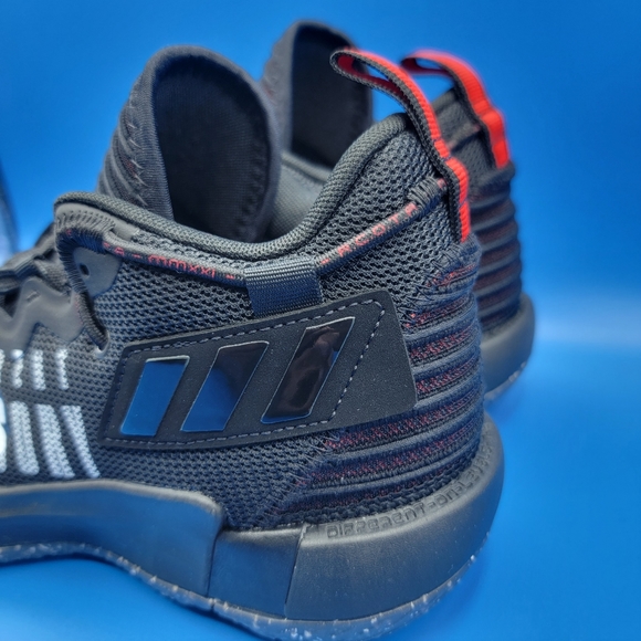 Adidas Dame 7 Extply GCA Core Black White-Vivid Red Mens Shoes Size 8 GV9872 New - Picture 2 of 12